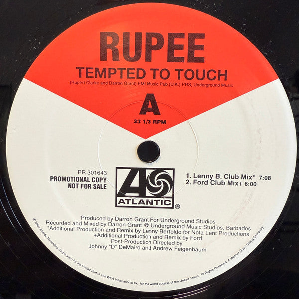 Rupee - Tempted To Touch (Dance Mixes)
