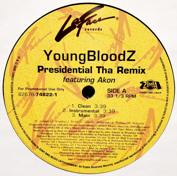 YoungBloodZ - Presidential (Tha Remix)