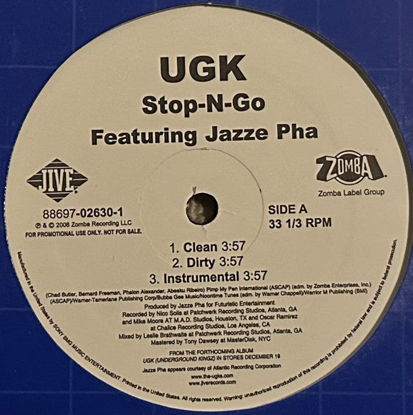 UGK - Stop-N-Go / The Game Belongs To Me