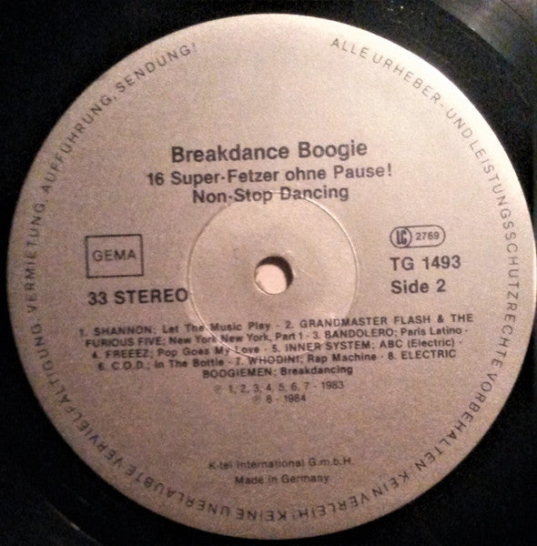 Various - Breakdance Boogie