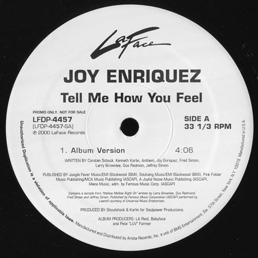 Joy Enriquez - Tell Me How You Feel