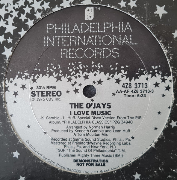 The O'Jays - I Love Music / Livin' For The Weekend