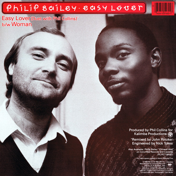 Philip Bailey - Easy Lover (Extended Dance Remix) b/w Woman