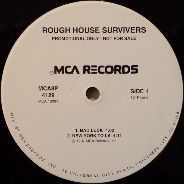 Rough House Survivers - Bad Luck / New York To LA