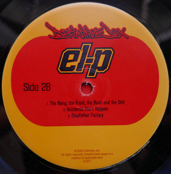 EL-P - Fantastic Damage (3LP, 1st PRESS, 2002)