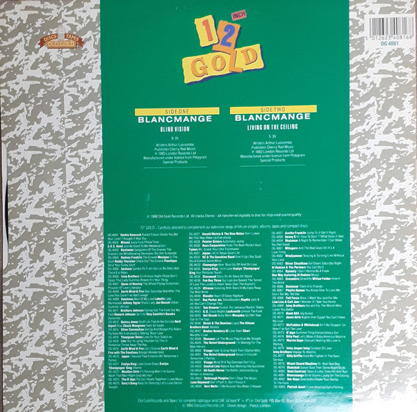 Blancmange - Blind Vision / Living On The Ceiling