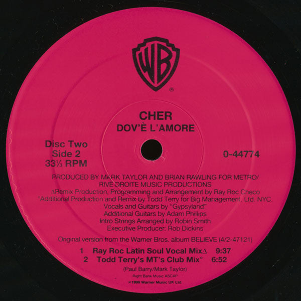 Cher - All Or Nothing / Dov'é L'Amore