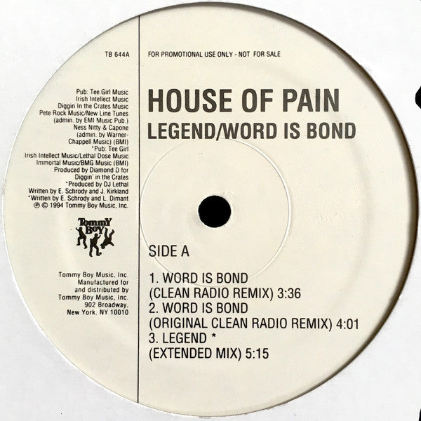 House Of Pain - Legend / Word Is Bond
