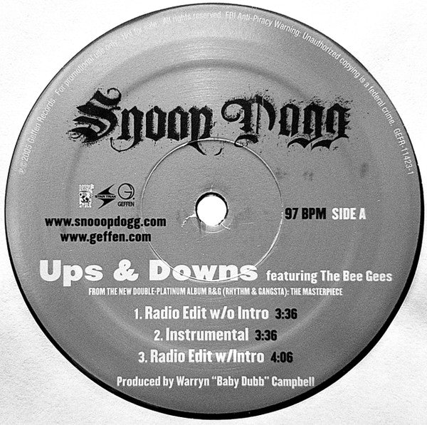 Snoop Dogg - Ups & Downs / Bang Out
