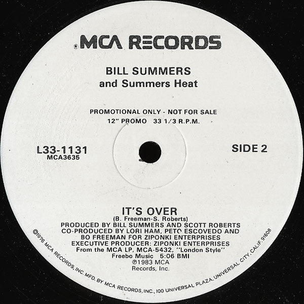Bill Summers & Summers Heat - Tech No Bop / It's Over