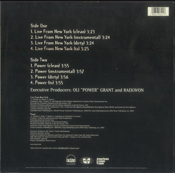 Raekwon - Live From New York / Power