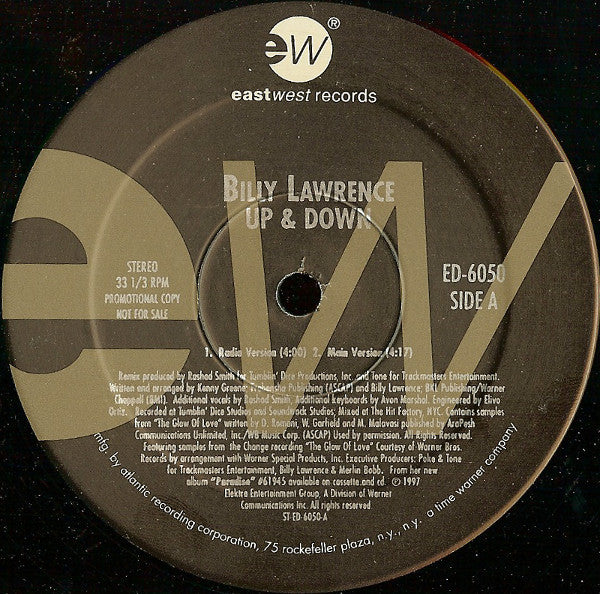 Billy Lawrence - Up & Down