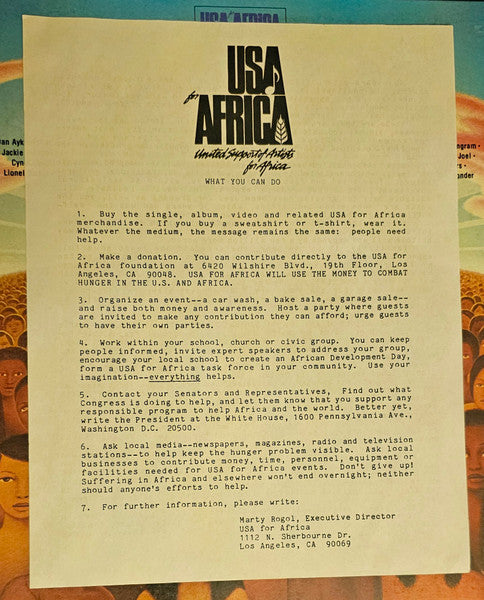 USA For Africa - We Are The World
