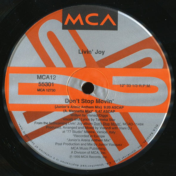 Livin' Joy - Don't Stop Movin'