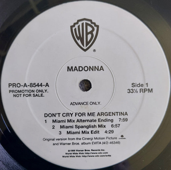 Madonna - Don't Cry For Me Argentina