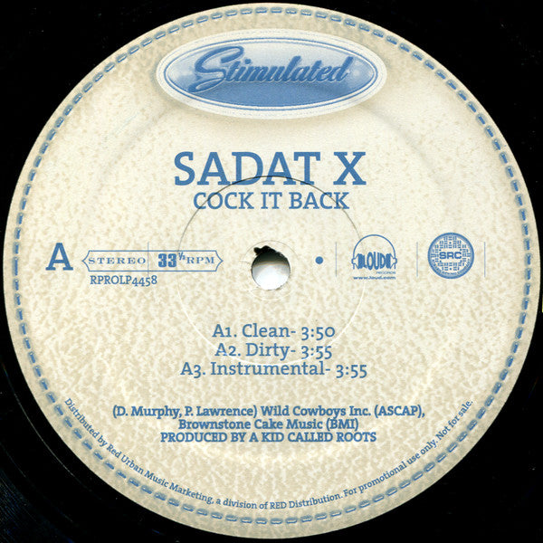 Sadat X - Cock It Back / You Can't Deny