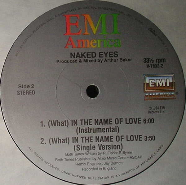Naked Eyes - (What) In The Name Of Love