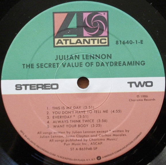 Julian Lennon - The Secret Value Of Daydreaming