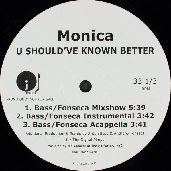 Monica - U Should've Known Better