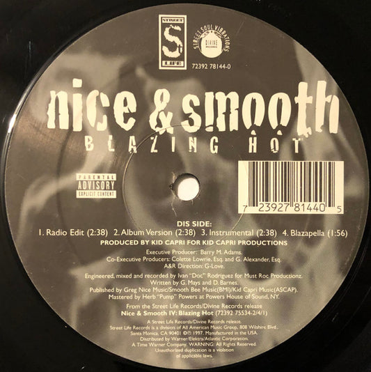 Nice & Smooth - Blazin Hot / Boogie Down Bronx/BK Connection