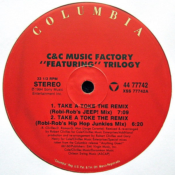 C + C Music Factory - Take A Toke (The Remix)