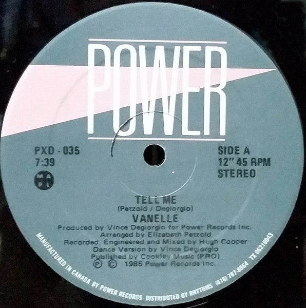Vanelle - Tell Me