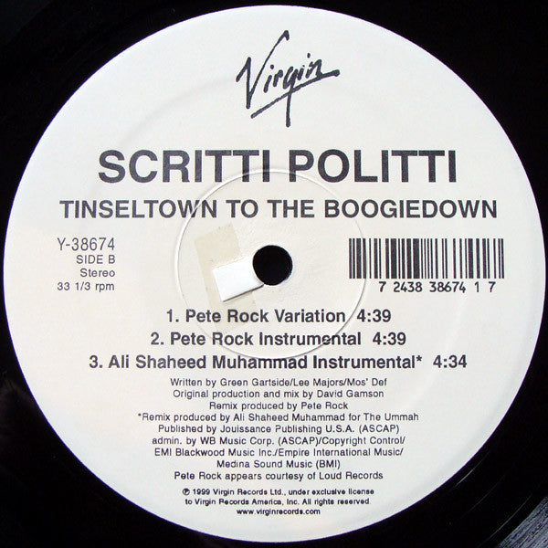Scritti Politti - Tinseltown To The Boogiedown