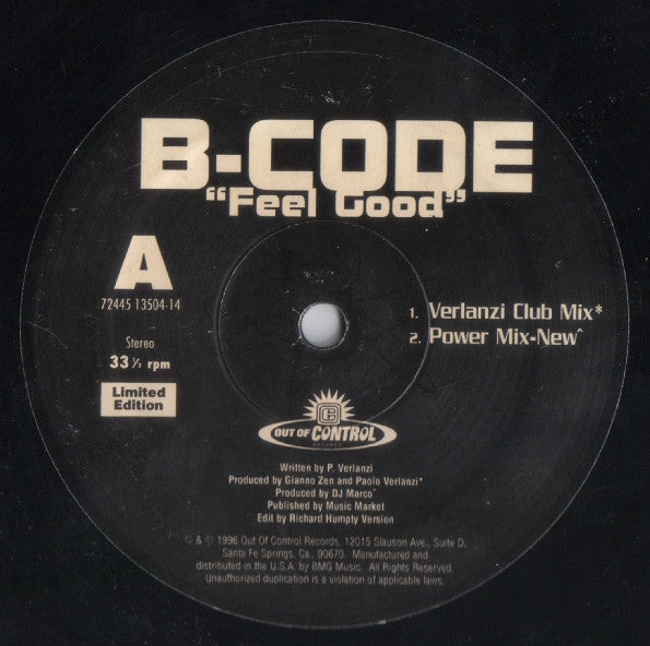 B-Code - Feel Good