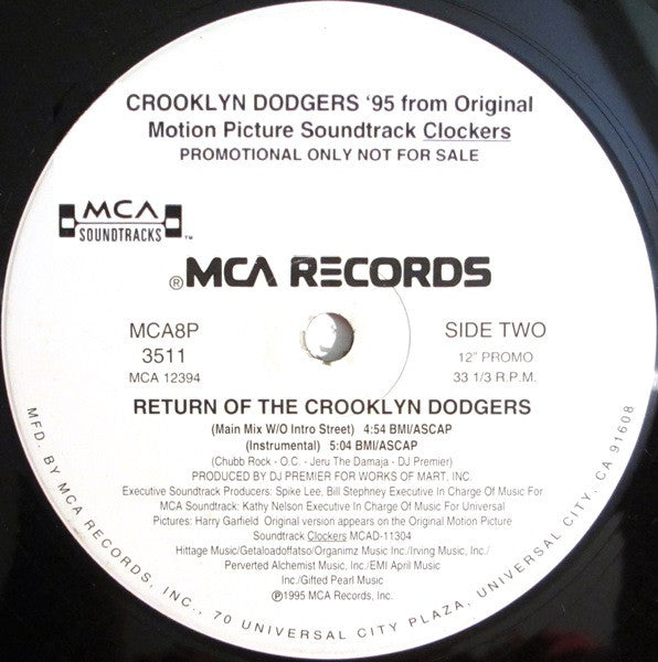 Crooklyn Dodgers '95 - Return Of The Crooklyn Dodgers