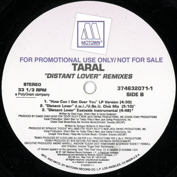 Taral - Distant Lover (Remixes)