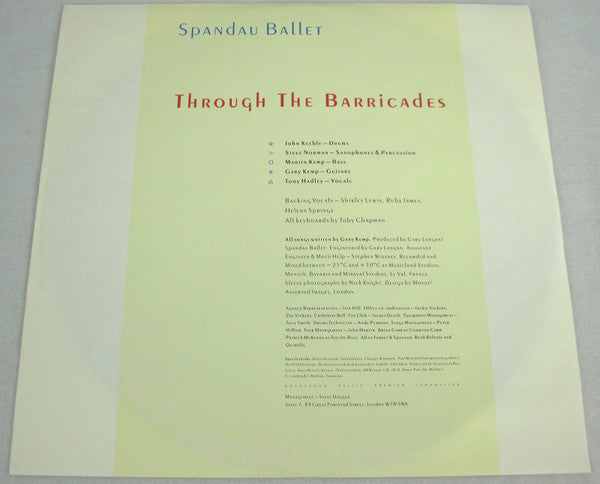 Spandau Ballet - Through The Barricades
