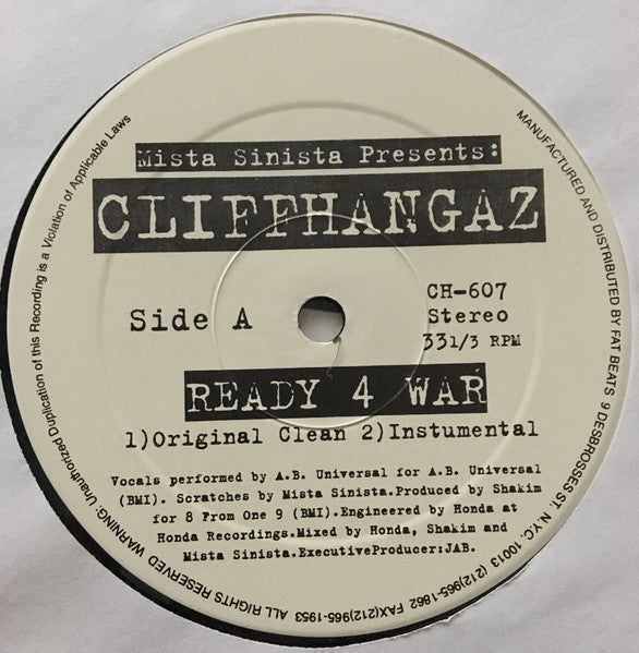 Mista Sinista - Ready 4 War / Curry Chicken Head