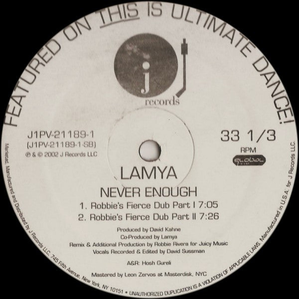 Lamya - Never Enough