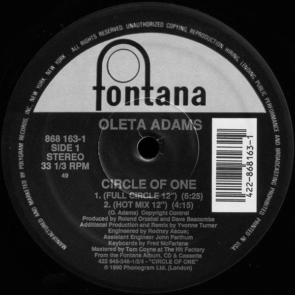Oleta Adams - Circle Of One