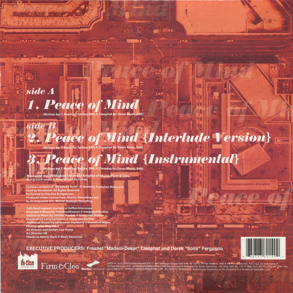 Talib Kweli - Peace Of Mind