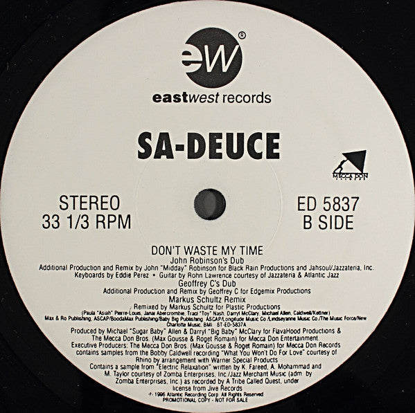 Sa-Deuce - Don't Waste My Time