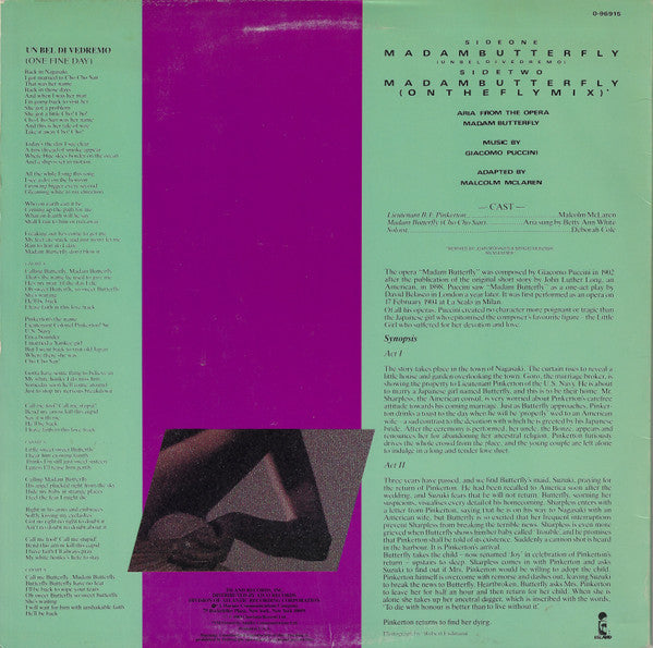 Malcolm McLaren - Madam Butterfly
