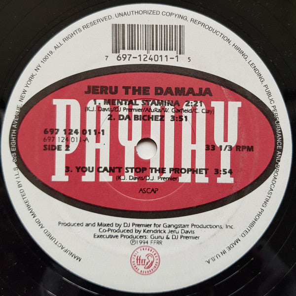 Jeru The Damaja - The Sun Rises In The East [1st PRESS, 1994]