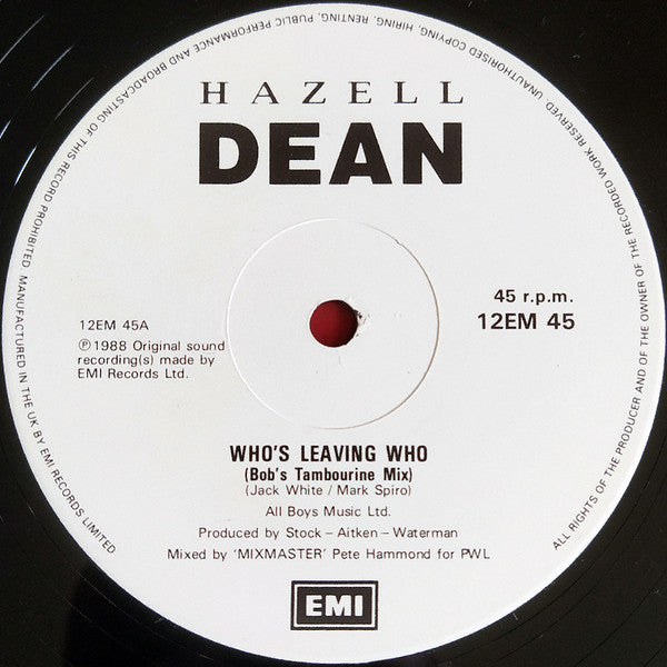 Hazell Dean - Who's Leaving Who
