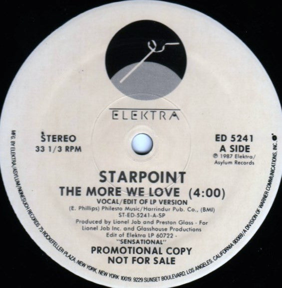 Starpoint - The More We Love