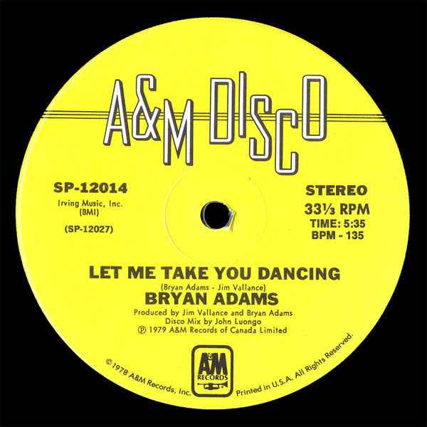 Bryan Adams - Let Me Take You Dancing