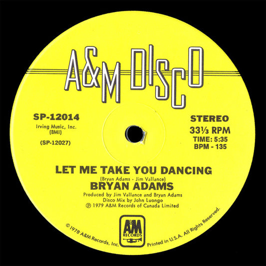 Bryan Adams - Let Me Take You Dancing