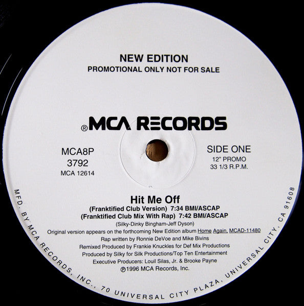 New Edition - Hit Me Off