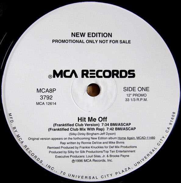 New Edition - Hit Me Off