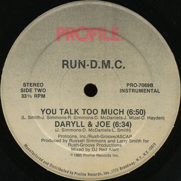 Run-DMC - You Talk Too Much / Daryll & Joe (Krush-Groove 3)