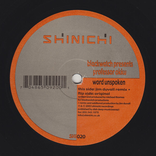 Blackwatch - Word Unspoken