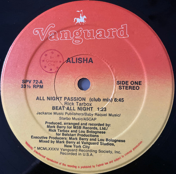 Alisha - All Night Passion (Club Mix)