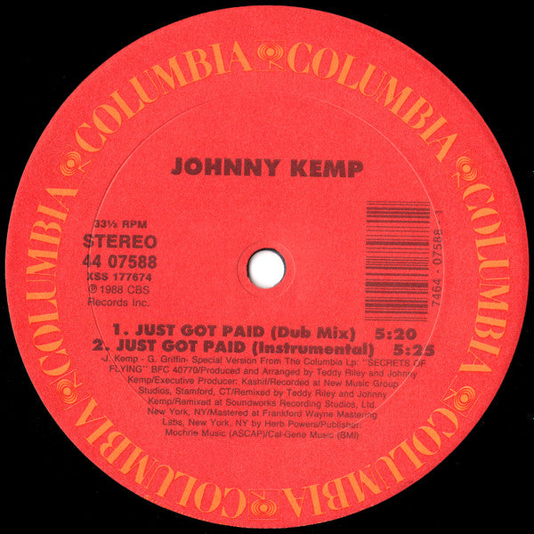 Johnny Kemp - Just Got Paid