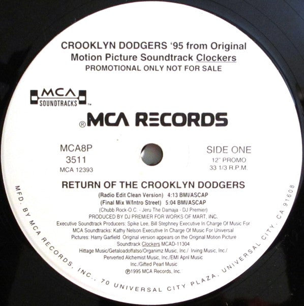 Crooklyn Dodgers '95 - Return Of The Crooklyn Dodgers