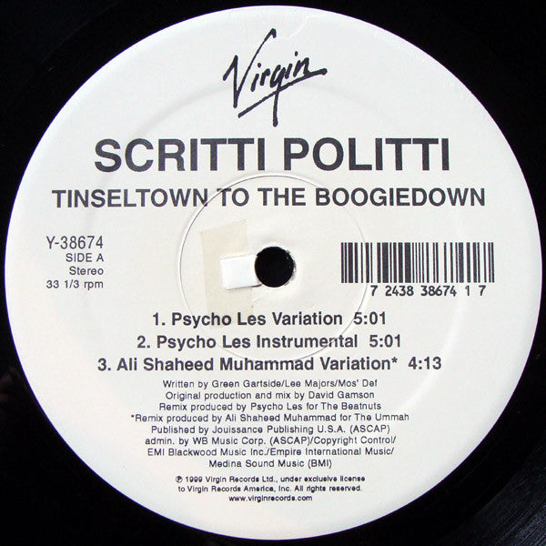 Scritti Politti - Tinseltown To The Boogiedown